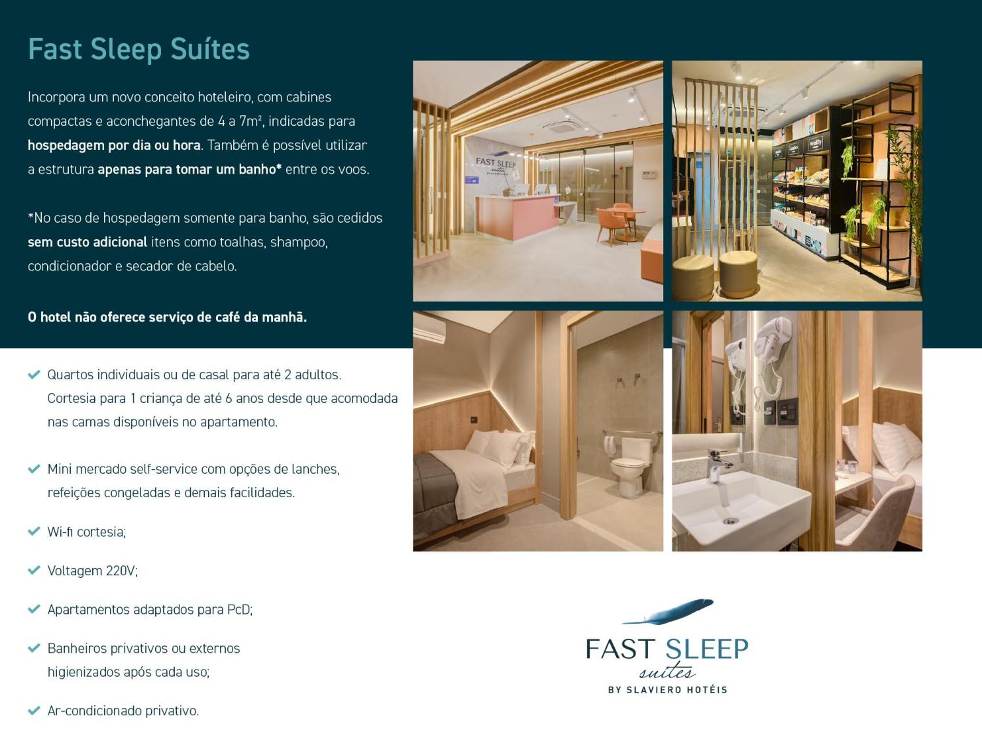 Fast Sleep Suites: Airport Convenience at Guarulhos Terminal 2 Exterior photo